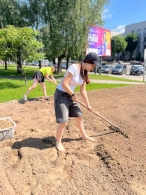 Областной проект БРСМ на лучшую цветочную клумбу «Цвети, Великий май! Символ Победы в цветах»