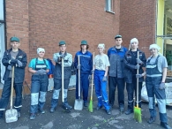 Молодежь в деле! Ликвидация последствий стихии!