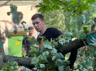 Молодежь в деле! Ликвидация последствий стихии!